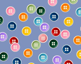 Mini sewing button stickers, cute stickers for junk journal or scrapbook, space filler stickers for laptop or water bottle
