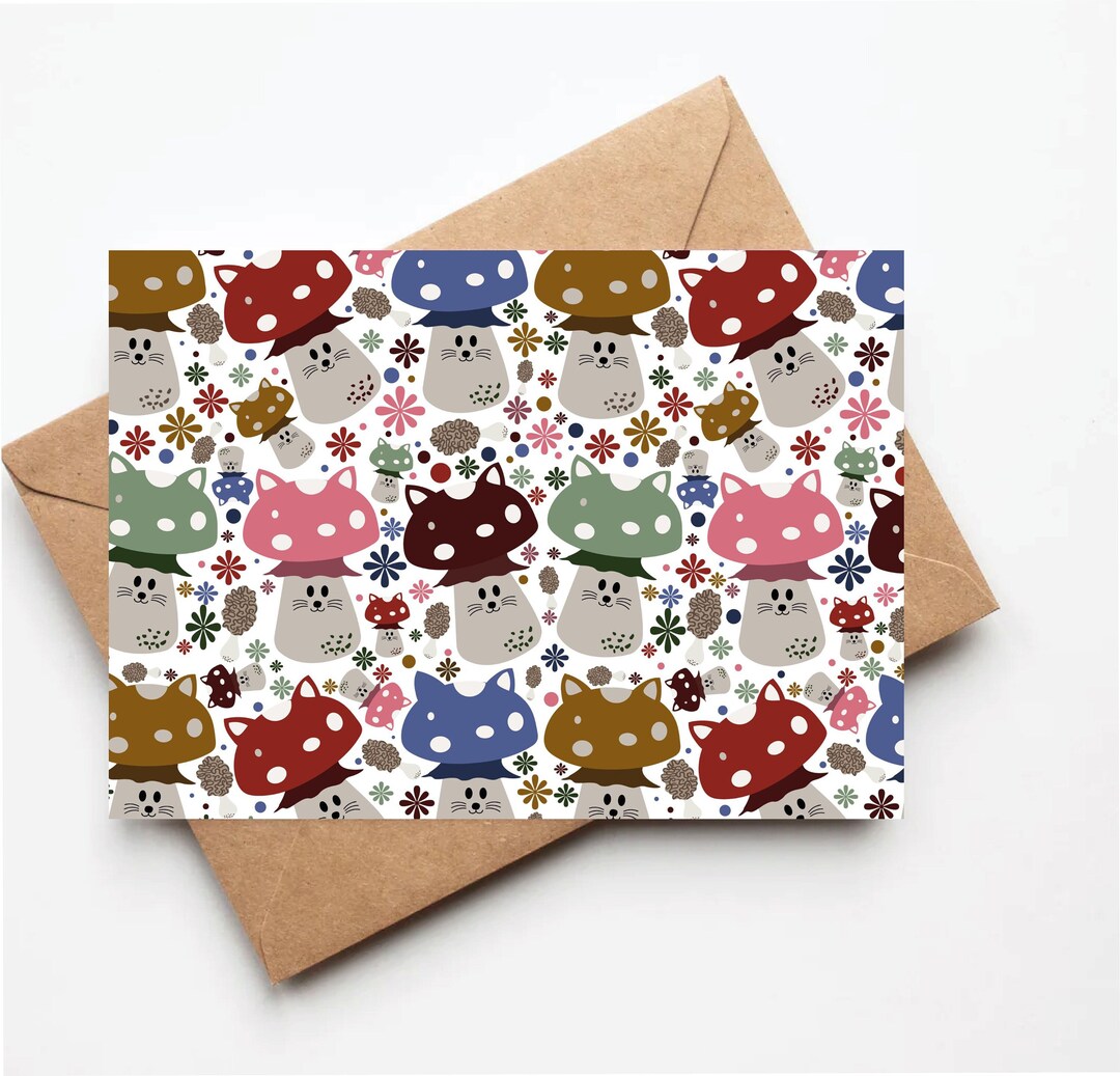 Mushroom Gift Bag Set With Greeting Card & Tissue Paper — 11.8x9.4x5.3 Inches, Forest Theme For Birthdays & Baby Showers - View #12