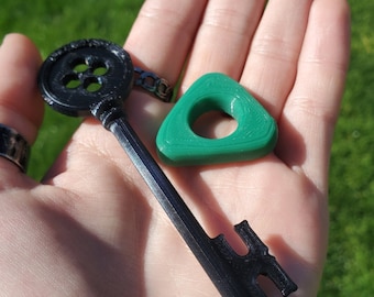 Coraline plastic key and seeing stone set merch cosplay decor movie prop