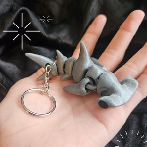 Flexi fidget shark keychain! Hammer head Ocean animal accessory sea creature toy!