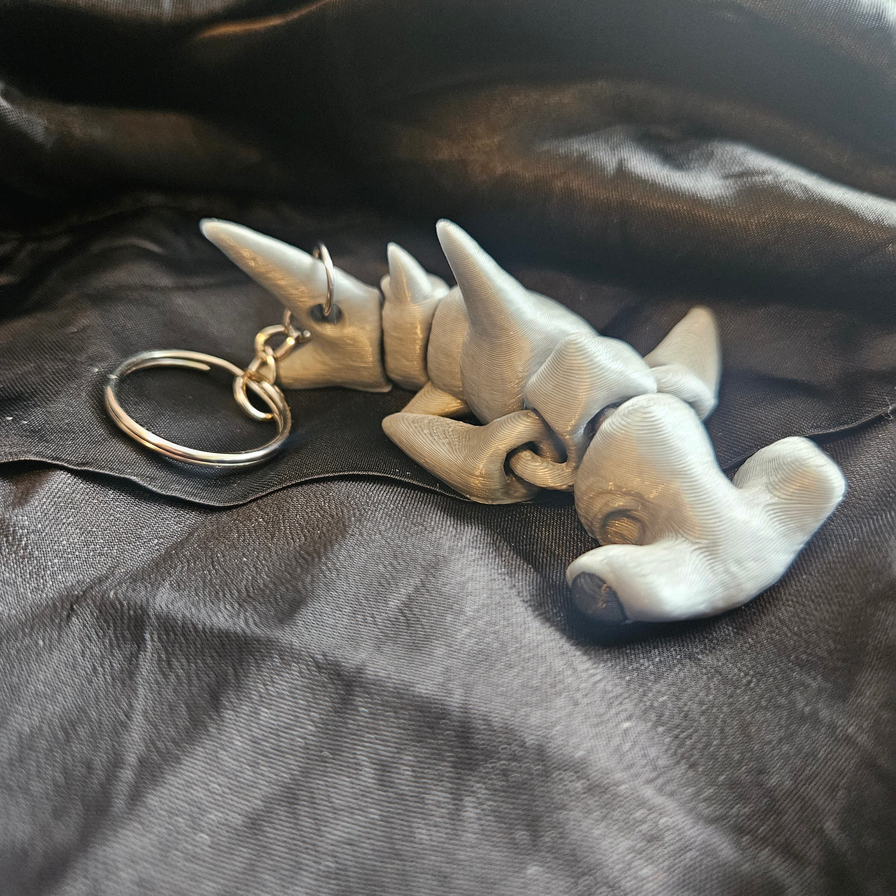 Flexi Fidget Shark Keychain Hammer Head Ocean Animal Accessory Sea ...