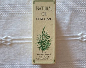 Lotus Natural Oil Perfume Vintage 4ml Handmade antique bottle