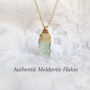 Authentic moldavite necklace, meteorite pendant, meteorite necklace, moldavite pendant, czech moldavite, natural moldavite stone necklace