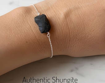 Schungit armband für EMF schutz, empath schmuck