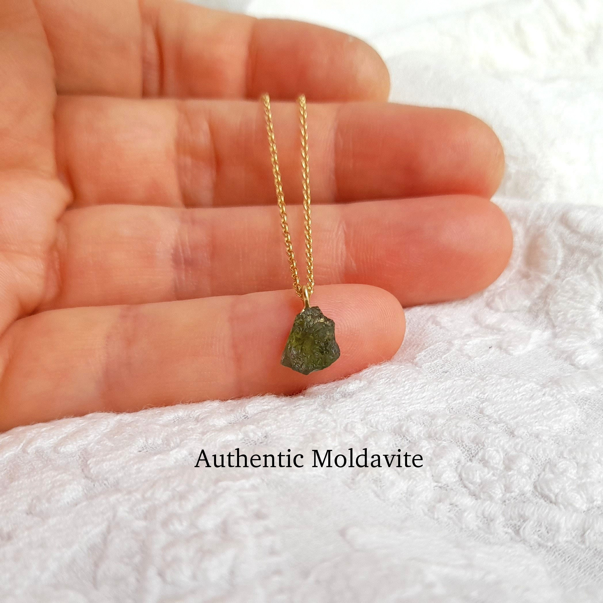 Raw Moldavite Pendant Etsy Australia