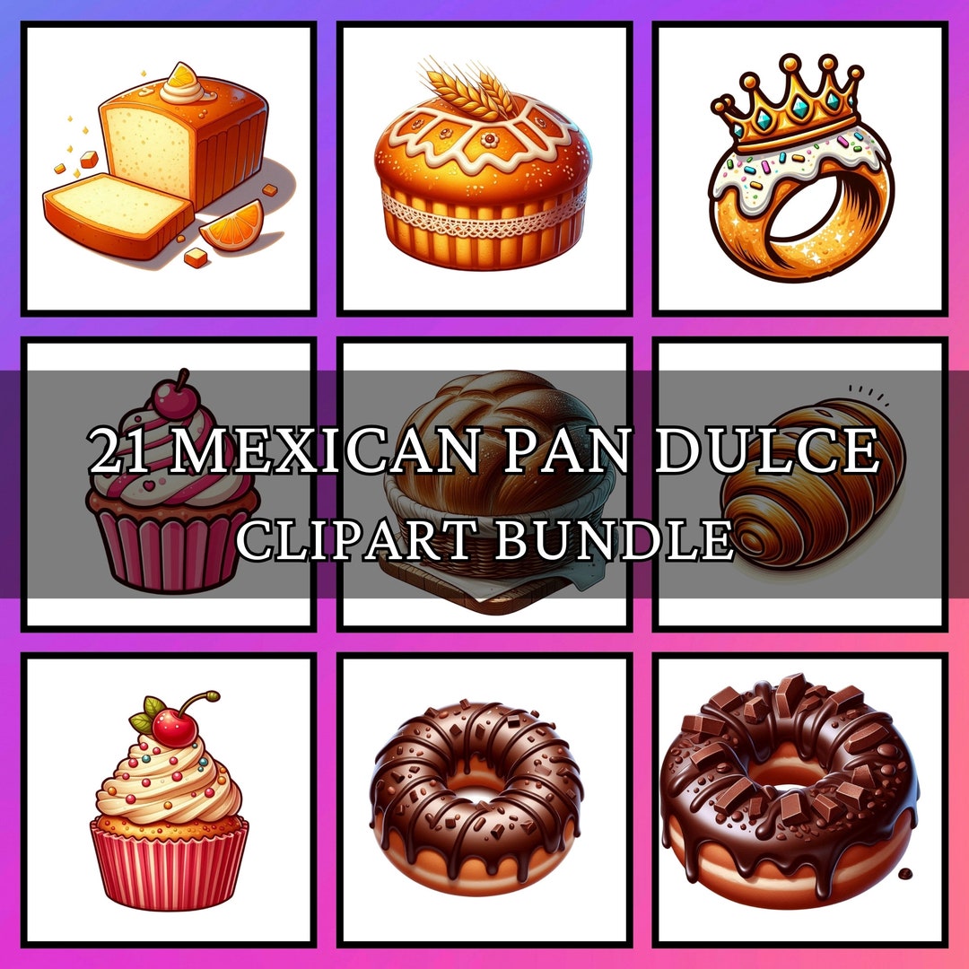 Mexican Pan Dulce Png Sublimation Design Bundle Mexico Png Mexican ...