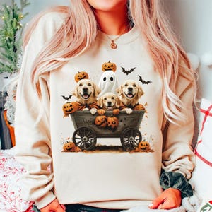 Golden retriever Halloween spookhonden png, halloween hond clipart, Halloween golden retriever, Halloween png, spookhond png, spookhond shirt