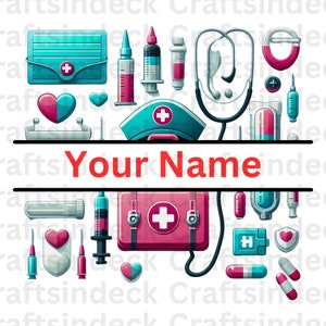 Custom NURSE PNG Nurse life png Nursing png Personalized Nurse png sublimation design download