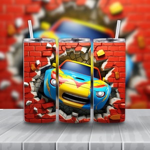 Super Car Gift For Men 20oz Skinny Tumbler Sublimation Design Race Car Tumbler Wrap Straight And Tapered Tumbler Wrap Digital Download PNG