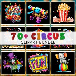 70+ Circus clipart Bundle | circus Bundle PNG | Carnival Clip Art | Circus Tent Clipart | Circus set | Party Tent | Instant Download