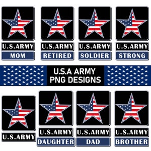 US Army Logo PNG Bundle, Army Png Bundle, Military Clipart, Army Png, US Army Clipart, Army Printable Digital Download