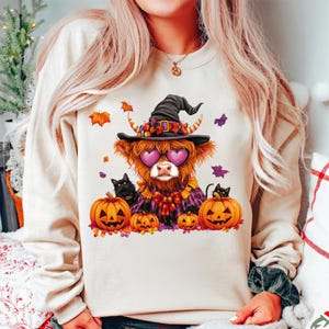 Halloween Highland Cow Png, Retro Halloween Png, Ghost Cows Png, Funny Cow Png, Bull Png, Spooky Season, Cow Halloween Png, Digital Png