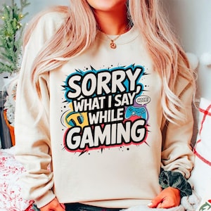 Désolé ce que je dis en jouant au format png, conception de t-shirt de joueur drôle, cadeau de joueur, jeu vidéo PNG, Noob, conception de sublimation de contrôleur de jeu PNG