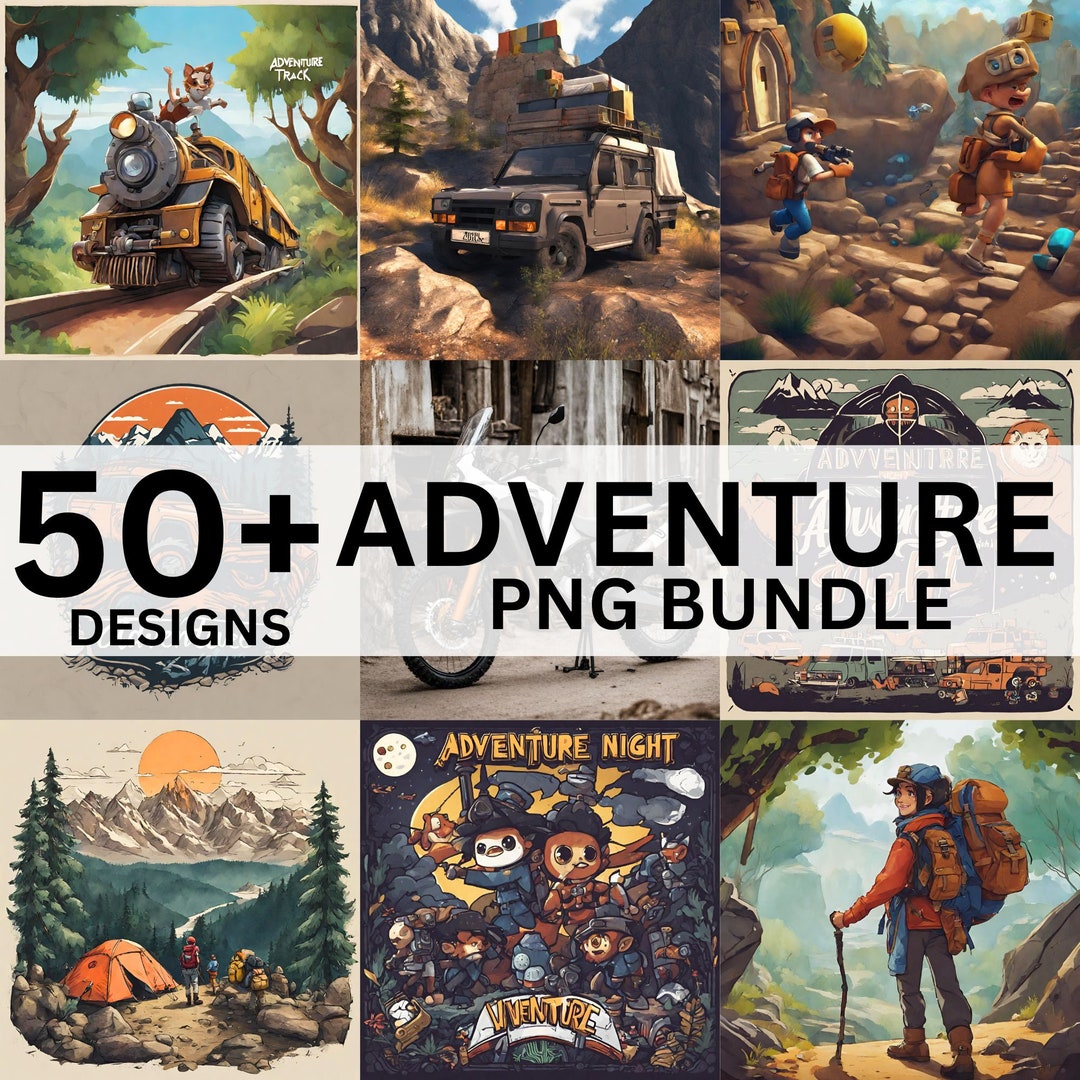 50+ Adventure Png Bundle Desgin Mega Bundle Adventure Design Png ...