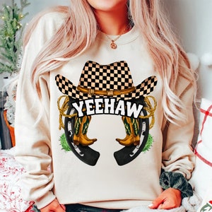 YeeHaw Png Western Sublimation Download, Disegni occidentali alla moda, File Png Cowboy Western, Png stile vintage, Download digitale istantaneo