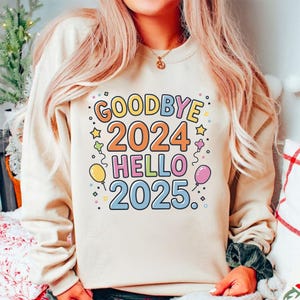 Żegnaj 2024 Witaj 2025 PNG, Świąteczne Żegnaj 2024 Png, Inspirująca Sztuka Noworoczna Png, Impreza Noworoczna, Prezent Bożonarodzeniowy Png Sublimacja Pobierz