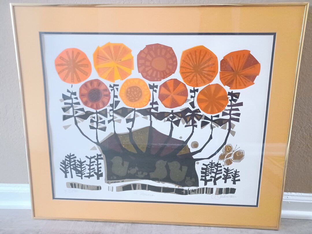1960s 'silkscreen Flowers' by David Weidman ED 300 - Etsy
