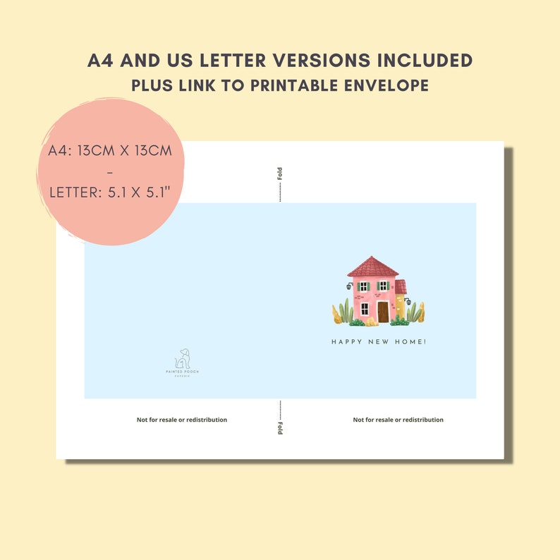 Printable Happy New Home Card | New House | Housewarming Card ...