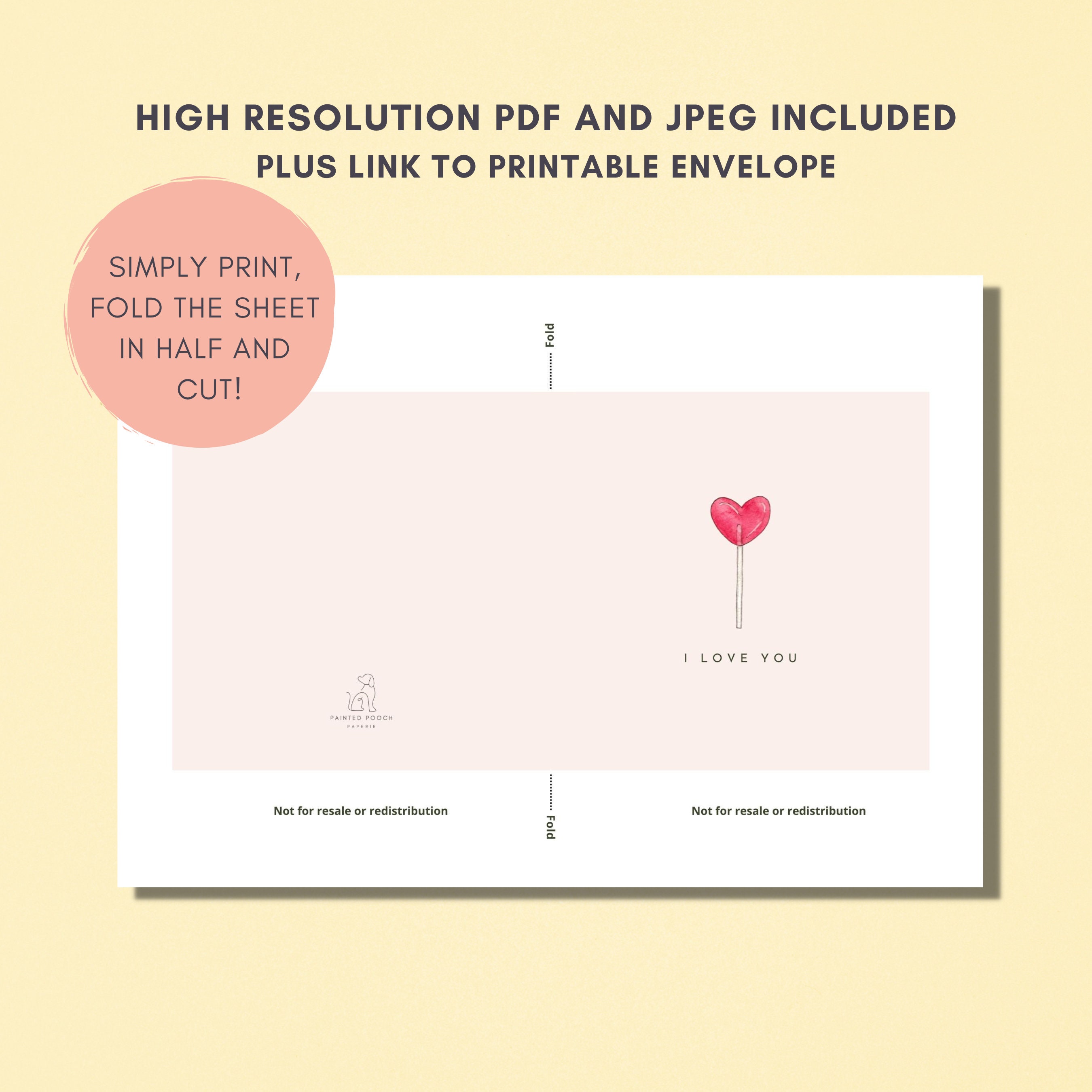 Printable I Love You Card Heart Card Anniversary Romantic Minimal ...