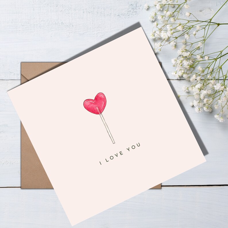 Printable I Love You Card | Heart Card | Anniversary | Romantic ...