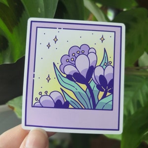 Flower - Glossy Vinyl Sticker