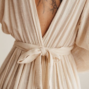 Josephine Women's Boho Dress | Muslin Vintage Dress |Dress For The Session | Maternity Dress | Photo Props |Dress For Pregnancy Photo Shoot