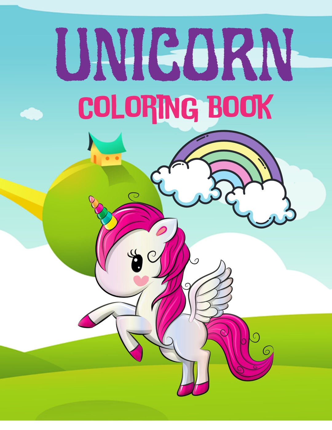 Unicorn Coloring Book for Kids Ages 3-5 - Etsy