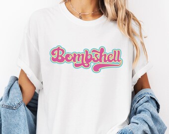 Trendy  Bombshell Comfort Colors® T-shirt, Cute Island Villa Shirt, Love, Italian Summer, Summer Tee, Retro Beach Shirt