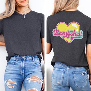 Trendy Island Villa Bombshell Heart Comfort Colors® T-Shirt, süßes Villa-Shirt, Liebe, italienischer Sommer, Sommer-T-Shirt, Retro Strand-Shirt Bild 3