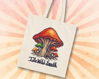 Idlewild South Band Mushroom Logo Cotton Canvas Tote Bag