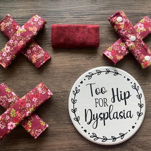Capas para arreios Pavlik, roupas para arreios Pavlik, capas para arreios para displasia do quadril, estampas florais e lisas reversíveis em marrom, prontas para envio