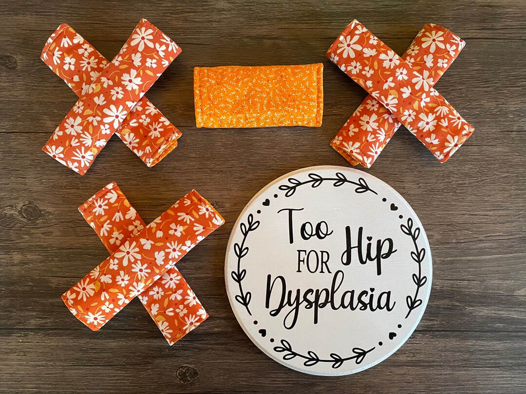 Pavlik Harness Covers Reversible Orange Floral Prints Snap Etsy