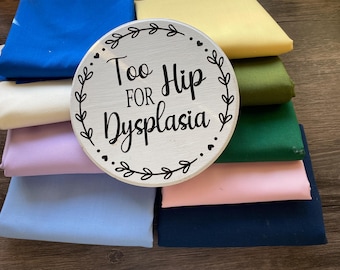 Fundas de arnés Pavlik personalizadas, estampados sólidos reversibles, cierre a presión, hechas a pedido