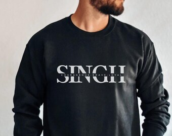 Original Singh Sweatshirt, Punjabi Shirt, Sikh Shirt, Singh Shirt, Desi Apparel, Punjabi Gift for Him, Panjabi For Man, Sikh Gift
