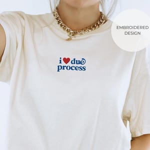 Comfort Colors® I Love Due Process Shirt, Immigrants Make America Great, Pro Immigration Shirt, Immigration Lawyer Gift, Anti Deportation