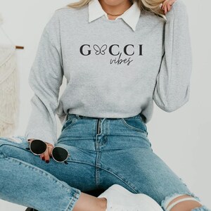 Gucci logo t shirt Etsy M xico