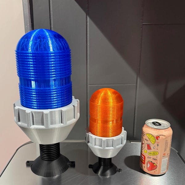 Jurassic Fence Light - Electrical Fence Warning Signal Movie Prop Led Blinking or Steady Option, Lamp