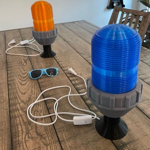 Jurassic Park Fence Light - Elektrozaun-Warnlicht Filmrequisite LED für Blinklicht oder Steady-Option, Lampe