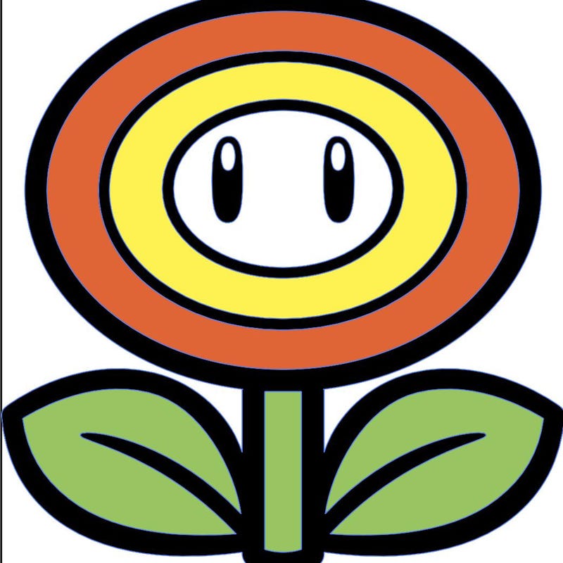 Larger Mario Fire Flower - Etsy