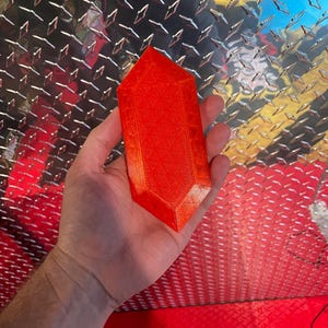 Rupee Zelda Money Crystal -- Any Color Any Size