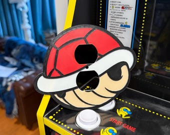 Outletcover met videogamethema: rode schaal, alles wat je maar kunt bedenken!