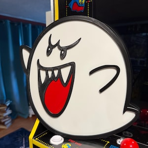 Ghost Boo from Mario Brothers Bros 3D Wall Art