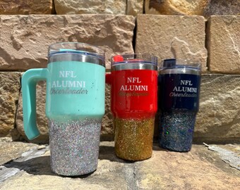 Vaso con purpurina personalizado para ex alumnos de eventos especiales, 20 oz