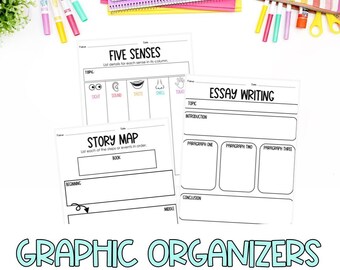 Grafik-Organizer EDITIERBARE Vorlagen | Klassenzimmer-Planung | Klassenzimmer Dekor