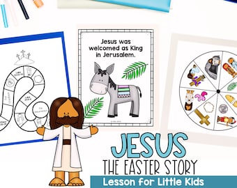 Engaging Easter Holy Week Curriculum for Kids: Homeschool Lessons, Sunday School Activities, Coloring Pages