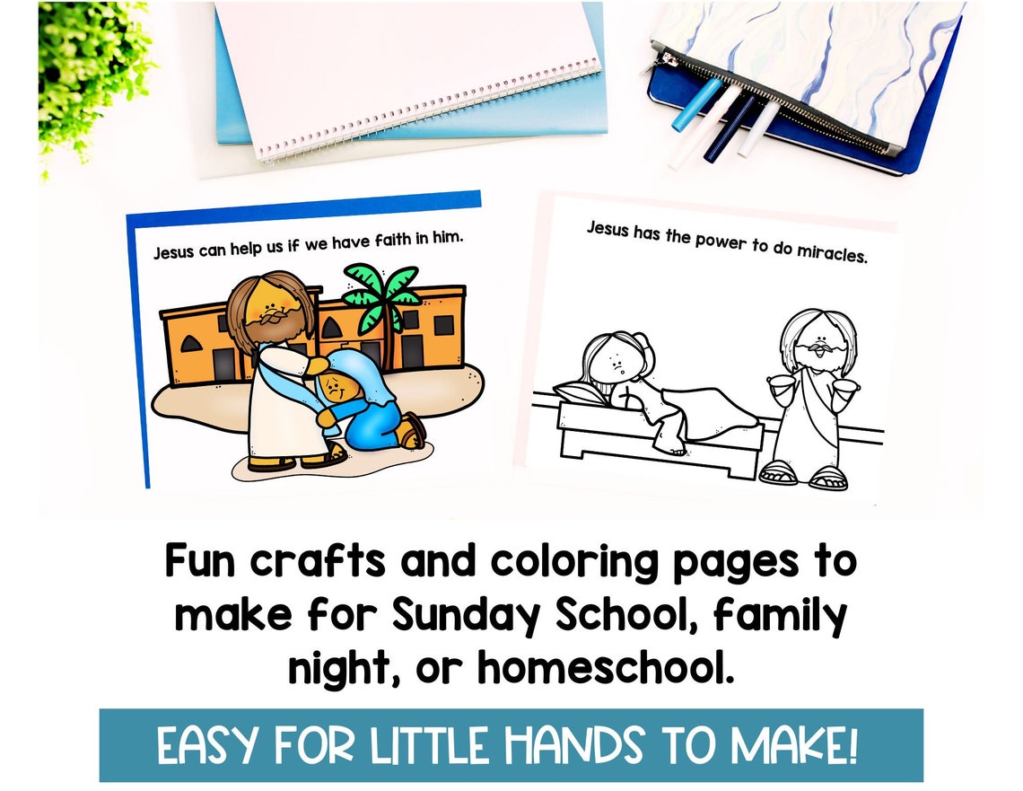 Jesus Heals FULL Bible Lesson for Little Kids, Homeschool Activities ...