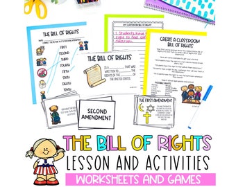 Bill of Rights Lesson | US History | Constitution Day | Elementary Social Studies