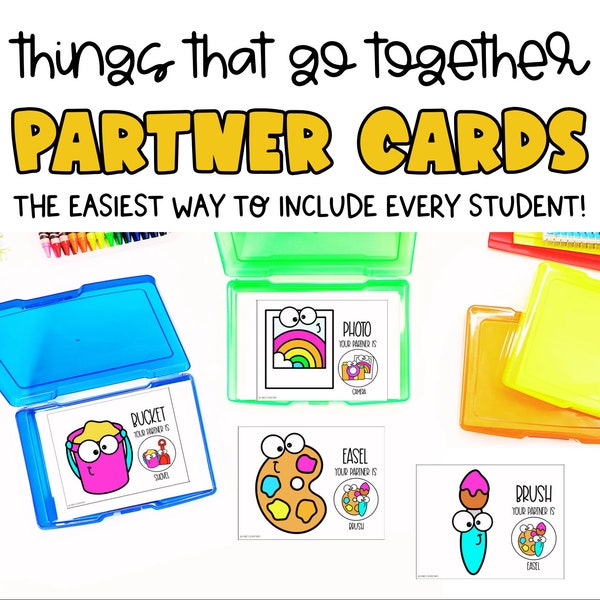 Things That Go Together Pairing Cards | Classroom Decor | Classroom Decor | Classroom Management