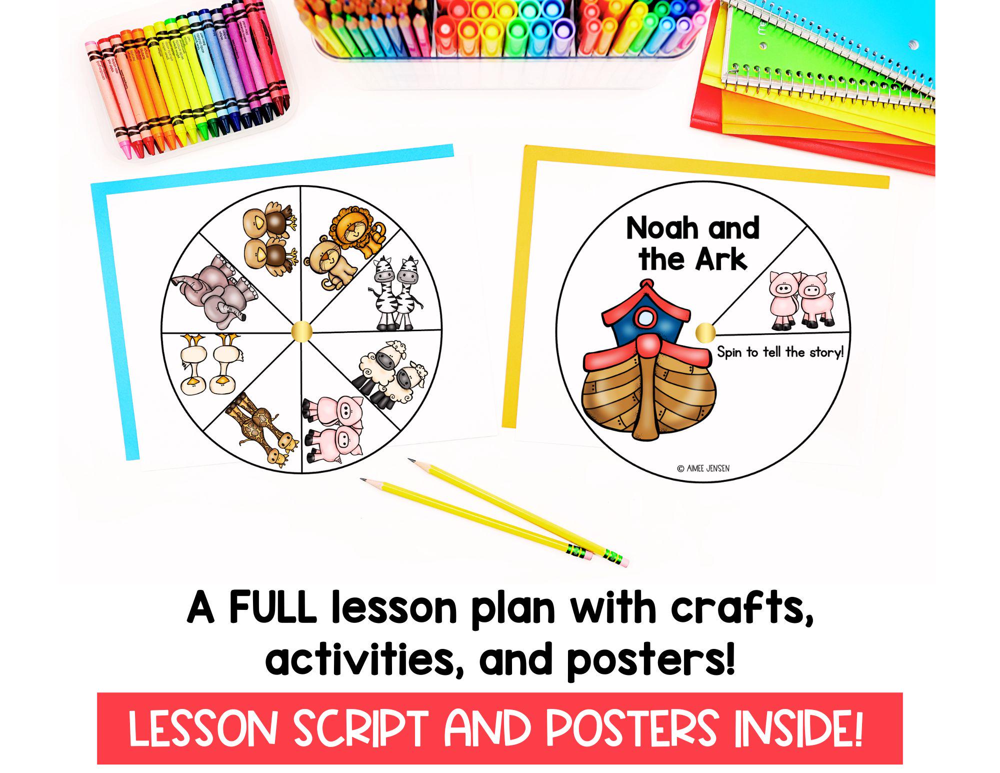 Sunday School Lessons | Noahs Ark Craft | Bible Study for Kids - Etsy