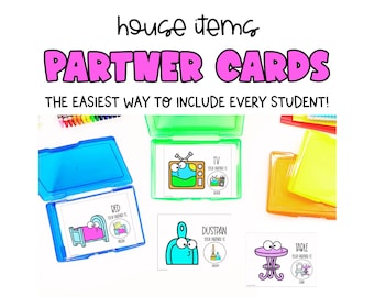 House Items Partner Pairing Cards | Classroom Decor | Classroom Decor | Classroom Management